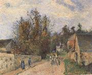 Camille Pissarro The Mailcoach The Road from Ennery to the Hermitage oil painting artist